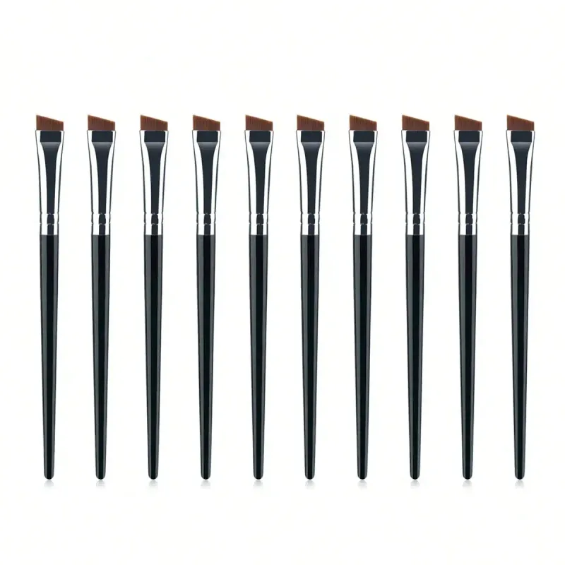 10 Pieces Angled Eyebrow Brushes Eyebrow Tint Brush Flat Tapered Eyebrow Concealer Brush Eye Makeup Brushes — image 8