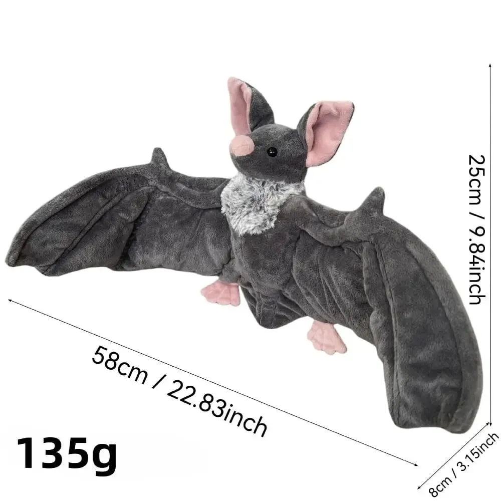 Realistic Huggable Design Stuffed Bat Plush Lifelike Stuffed Plush Toy Gift Realistic Bat Toy Bat Plush Toy Christmas Party
