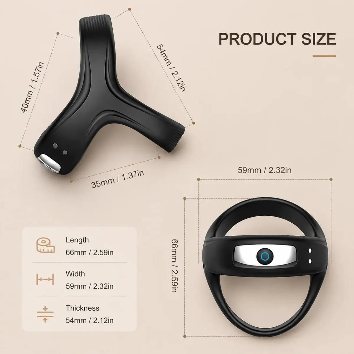 Cock Penis Ring Vibrator Vibrating Stimulator Massager Lasting Ejaculation Delay Cock Rings for Men Couple Ring Adults Sex Toy — image 3