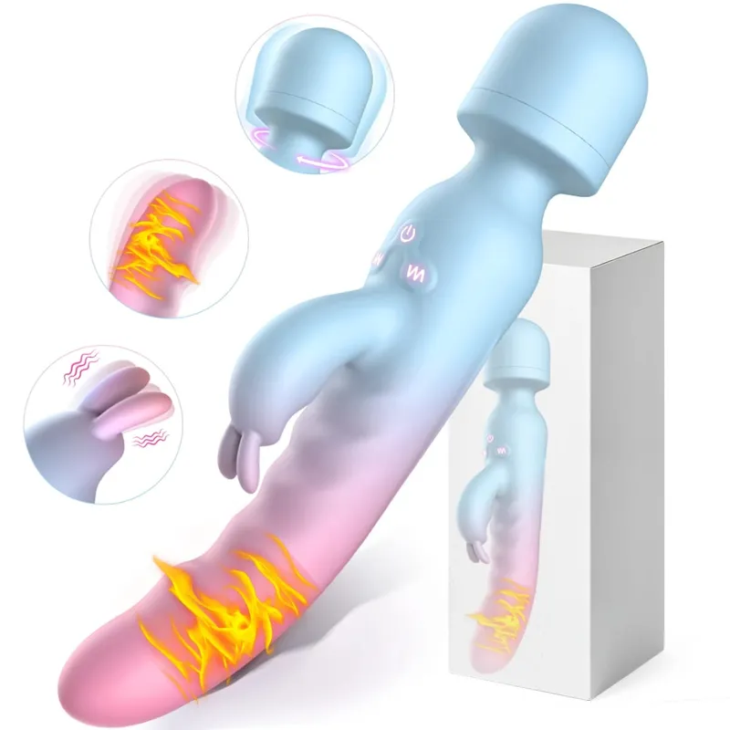3 IN 1 AV Vibrator Dildos Sex Machine Powerful Magic Wand Clitoris G Spot Stimulator Female Vagina Massager Woman Adults Sex Toy