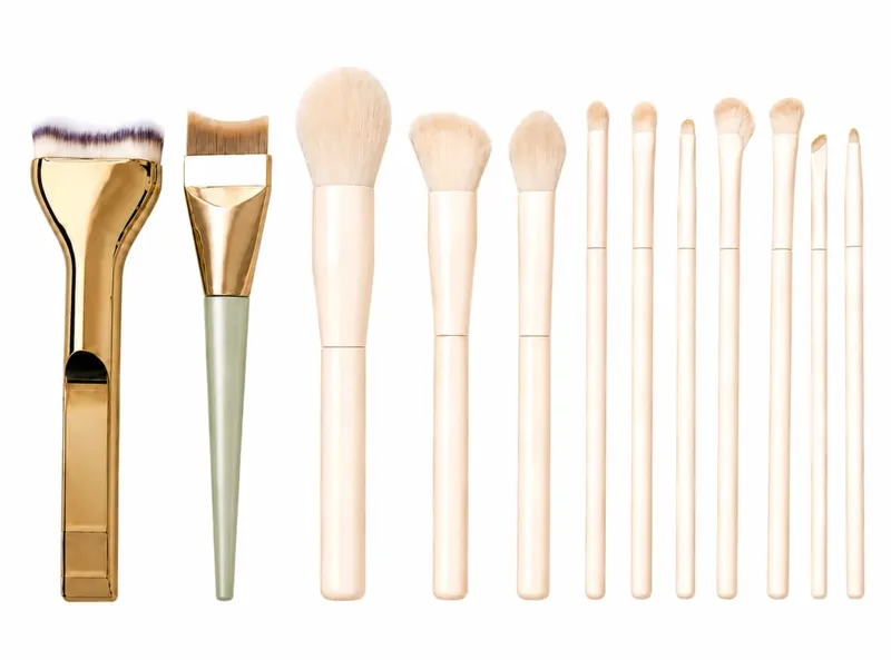 Professional 12PCS Makeup Brush Set with Foundation Brush Powder Brush Eyeshadow Brushes for Face & Eye Makeup