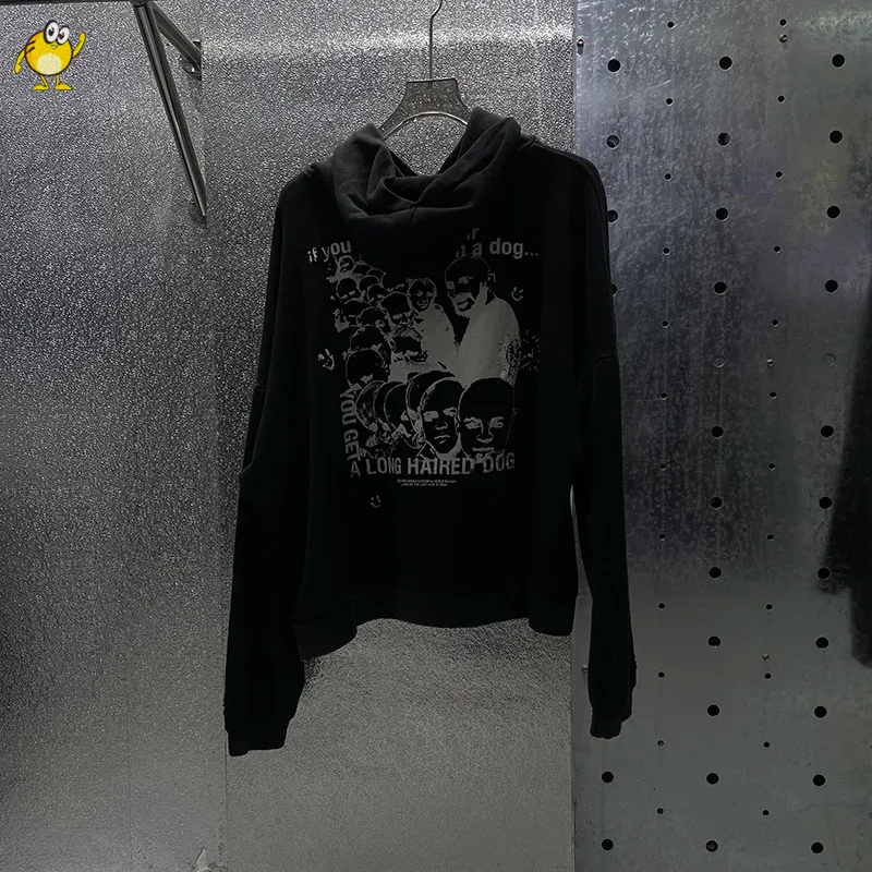 Washed Blue PALY Hoodies Men Woman Vintage Damaged Hole Old Casual High Quality Hip Hop Fashion Zipper Sweatshirts — image 19
