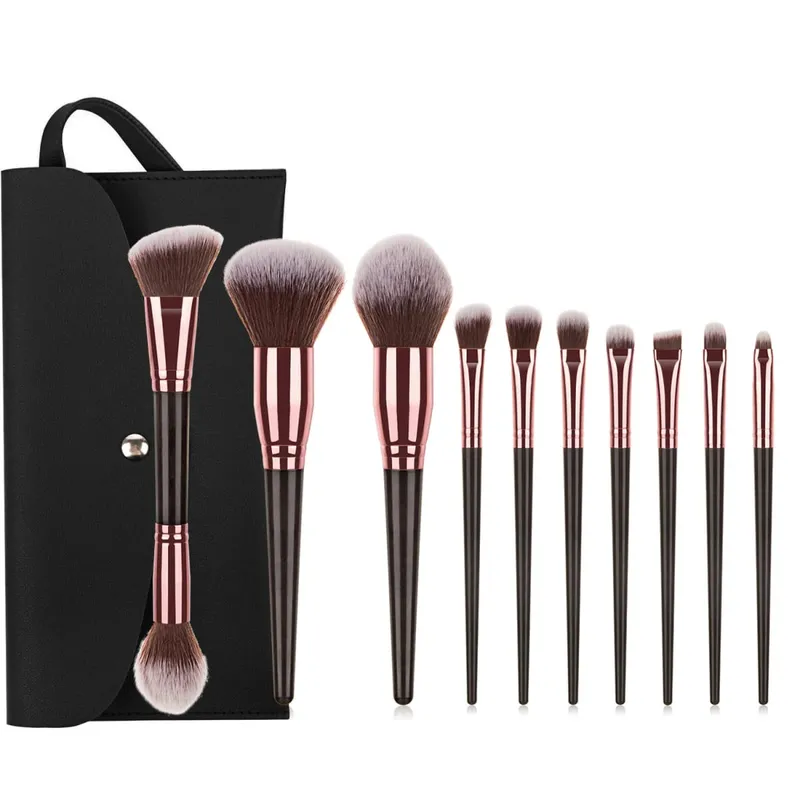 15Pcs Makeup Brushes Set with Storage Bag Soft Bristle Face Eye Brush Kit For Foundation Blush Eyeshadow Eyebrow Cosmetic Tools — image 10