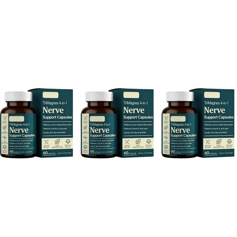 Magnesium Citrate Glycinate Malate Capsules with Turmeric Extract Supports Nerve Health Muscle Relaxation Sleep Wellness 60 Ct — image 8