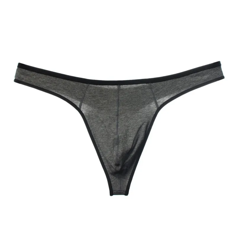 Men Cotton Seamless Thin Breathable Adult Underwear Underpants Extreme Men's Panties Sexy Accessories Hot Thong G-String T-Back — image 4