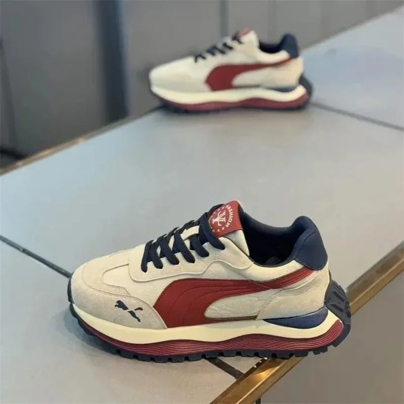 2025 Casual Shoes Men's Sports Sneakers Street Casual Platform Shoes Soft and Comfortable Non-slip Fashion Men's Shoes — image 4