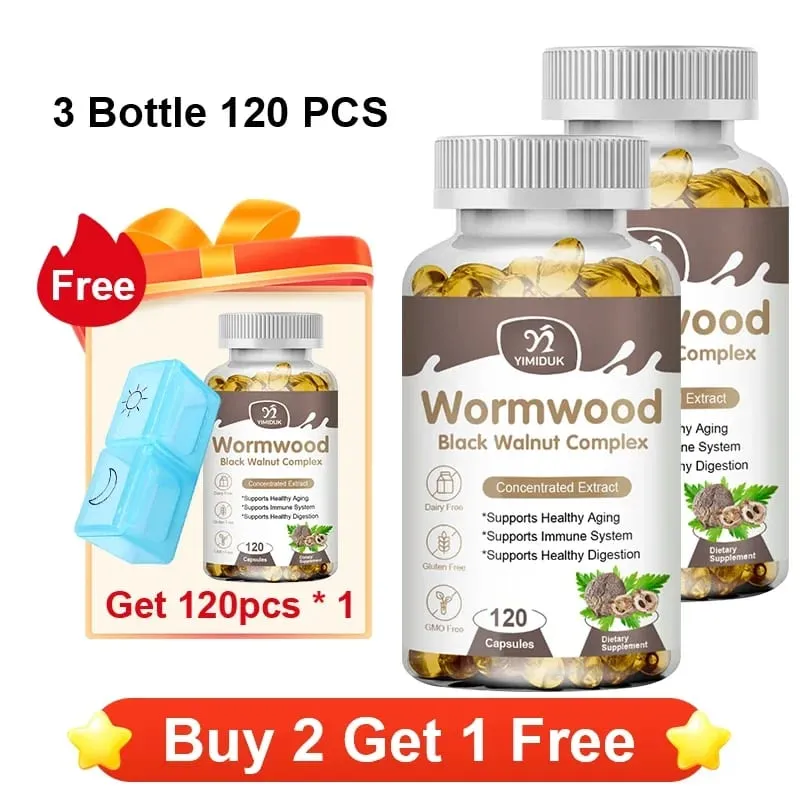 High Potency Parasite Cleanse Capsules Wormwood Black Walnut Supports Intestinal Cleansing Detox & Gut Health for Adults — image 12