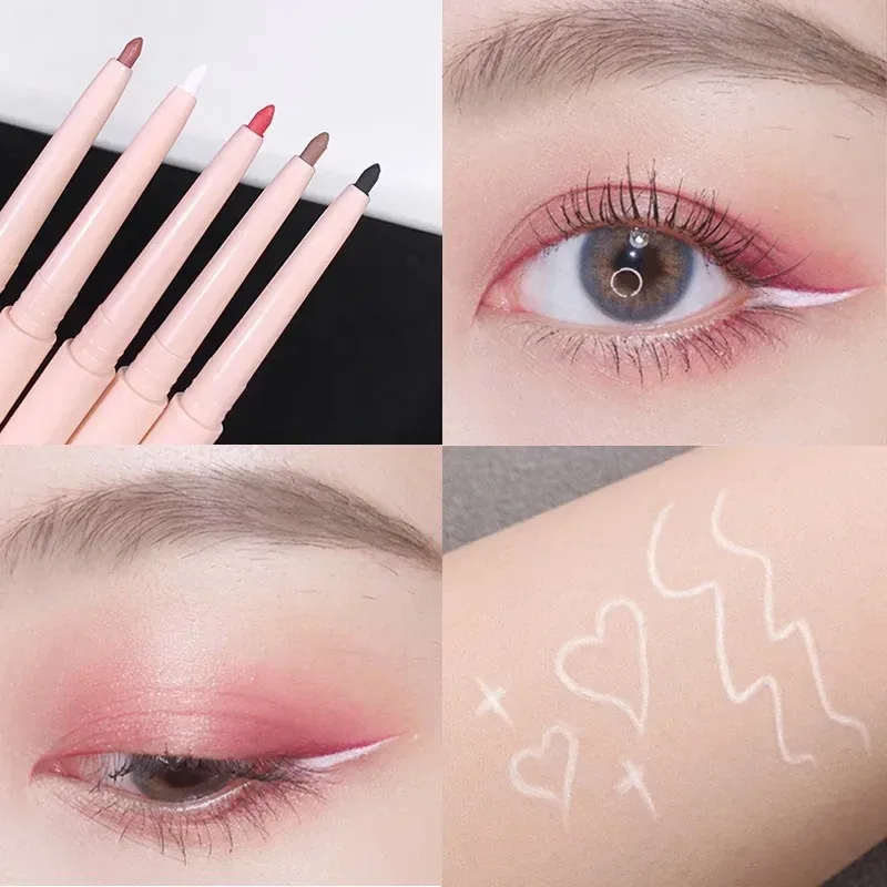 Matte Red Brown Eyeliner Gel Pen Ultra-thin Long Lasting Quick Dry Smooth Colorful Eye Shadow Lying Silkworm Pen Makeup Cosmetic — image 10
