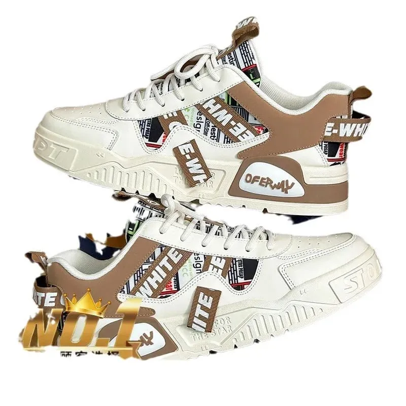 2026 Casual Sneakers New Fashion Leather Sneakers New Skateboard Mens Shoes Outdoor Running Sports Shoes Hiking Tennis Platform — image 6