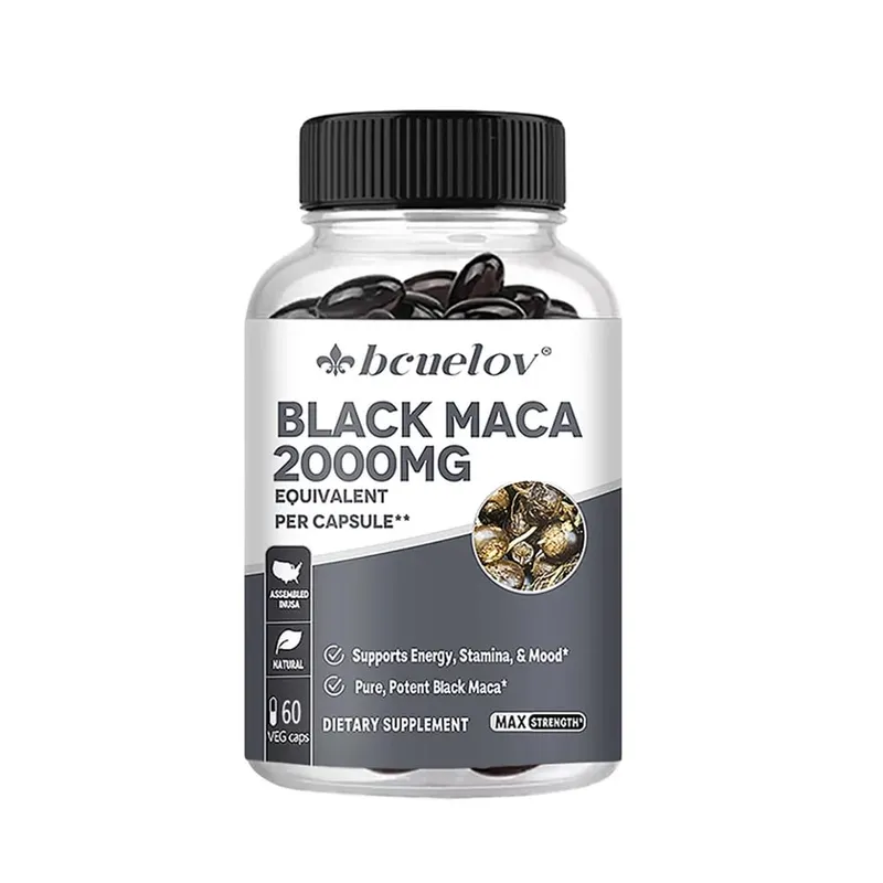 Black Maca Capsules 20000mg - Supports Brain Function Promotes Muscle Growth & Recovery Super Absorption Improve Vitality — image 10