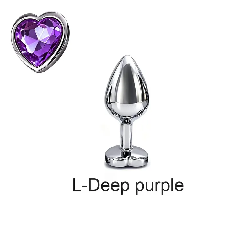 5 Sizes Metal Anal Plug Set with Heart Base Smooth Prostate Massage Butt Plug Sex Toys for Men Women Couples — image 20