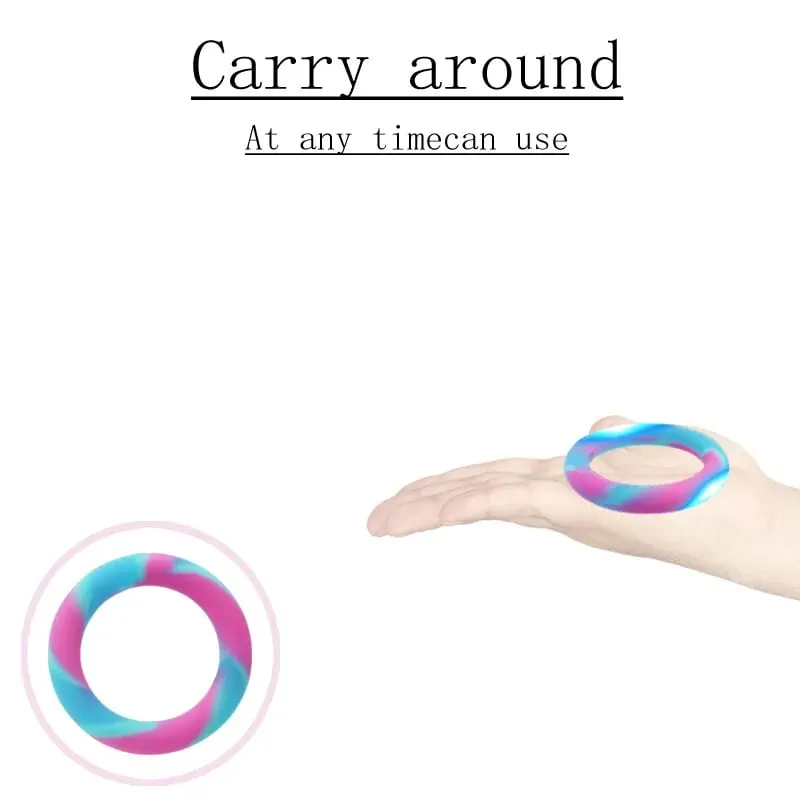 S/M/L Penis Cock Ring Sex Toys For Men Delay Ejaculation Erection Scrotum Semen Lock Binding High Elasticity Time Lasting ring — image 3