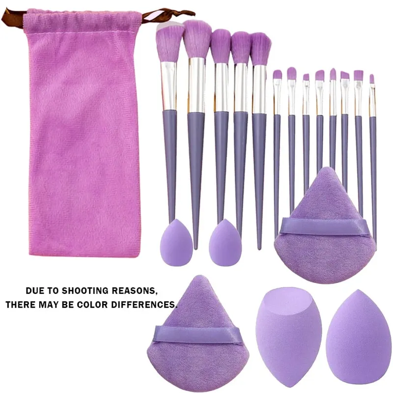 20-piece Morandi color makeup brush set — image 3