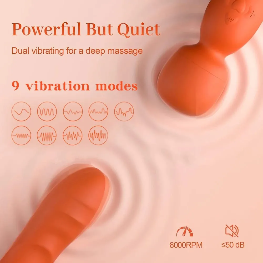 AV Vibrator G-spot Stimulation For Women Massage Stick Masturbation Stimulator Couple Silicone Female Doublehead Adult Sex Toys — image 2