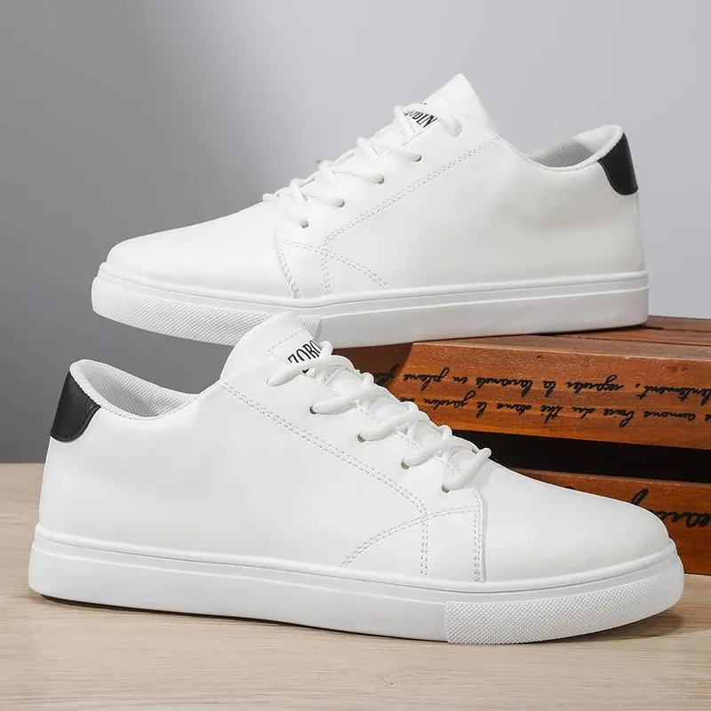 2026 Spring and Autumn Large Size New Trendy Men's Shoes Korean Style Breathable Versatile White Shoes Running Youth Casual Sports Shoes — image 3