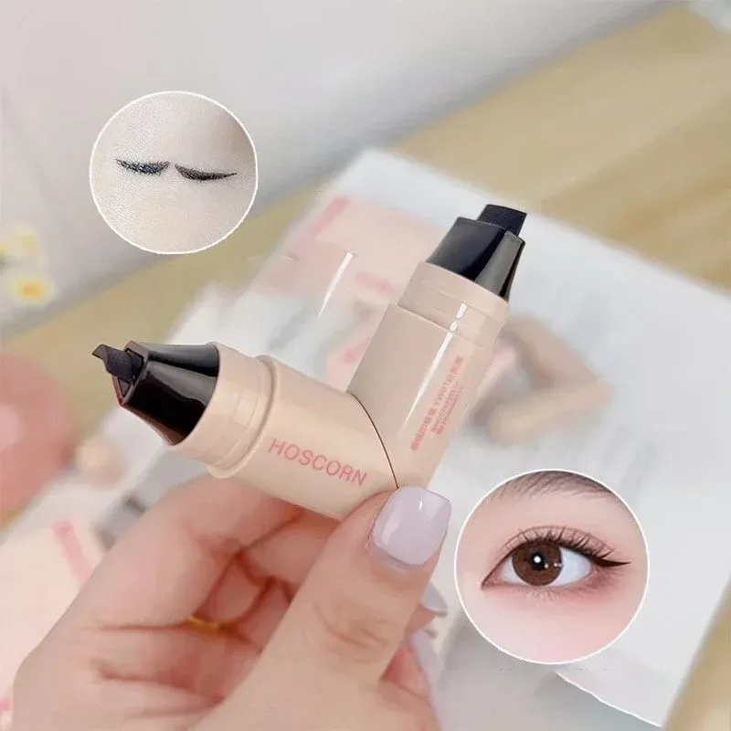 Waterproof Double-Wing Integrated Eyeliner Stamp - Sweat Proof & Long Lasting Easy to Use for Beginners Lazy Makeup Stencil — image 4