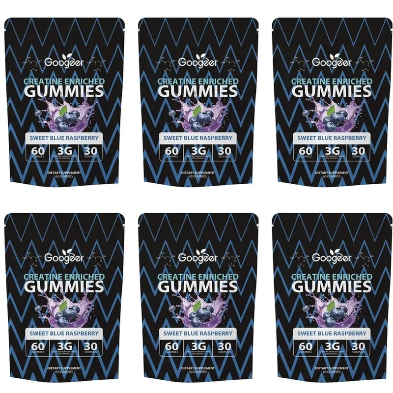 Creatine Monohydrate Gummies for Strength Support During Training Post-Workout Recovery Support Blue Raspberry 60 Gummies — image 12