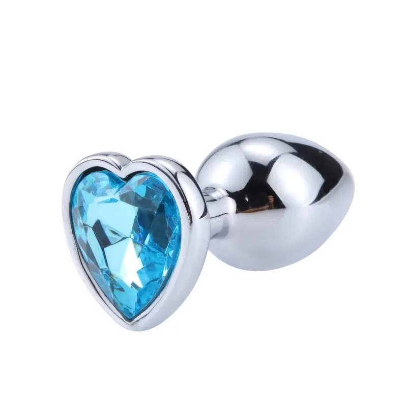 Anal Plug Heart 3 Sizes Stainless Steel Crystal Anal Plug Removable Butt Plug Stimulator Anal Sex Toys Prostate Massager Dildo — image 12