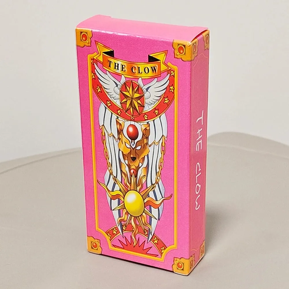 11x5.5cm Cardcaptor Sakura Tarot Deck - Complete 56 Card Set | Pink Sakura Edition for Fans & Cosplay