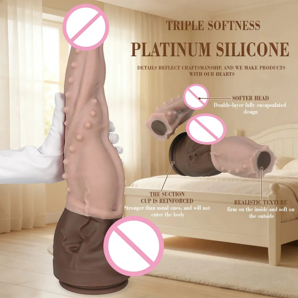 New Double Layer Silicone Big Dildo Realistic Fake Long Dick Penis Butt Plug Adult Sex Toys For Woman Men Vagina Anal Massager18 — image 3