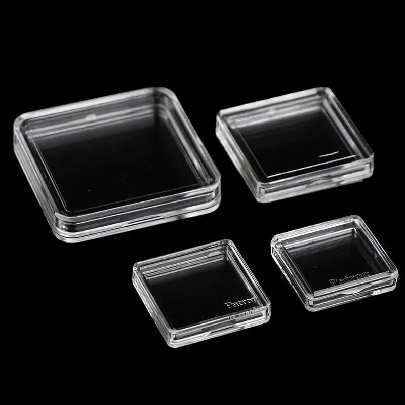 10PCS Square Clear Plastic Protector Containers Case For Token Board Game Holder Boxes Cards CollectionHot — image 5
