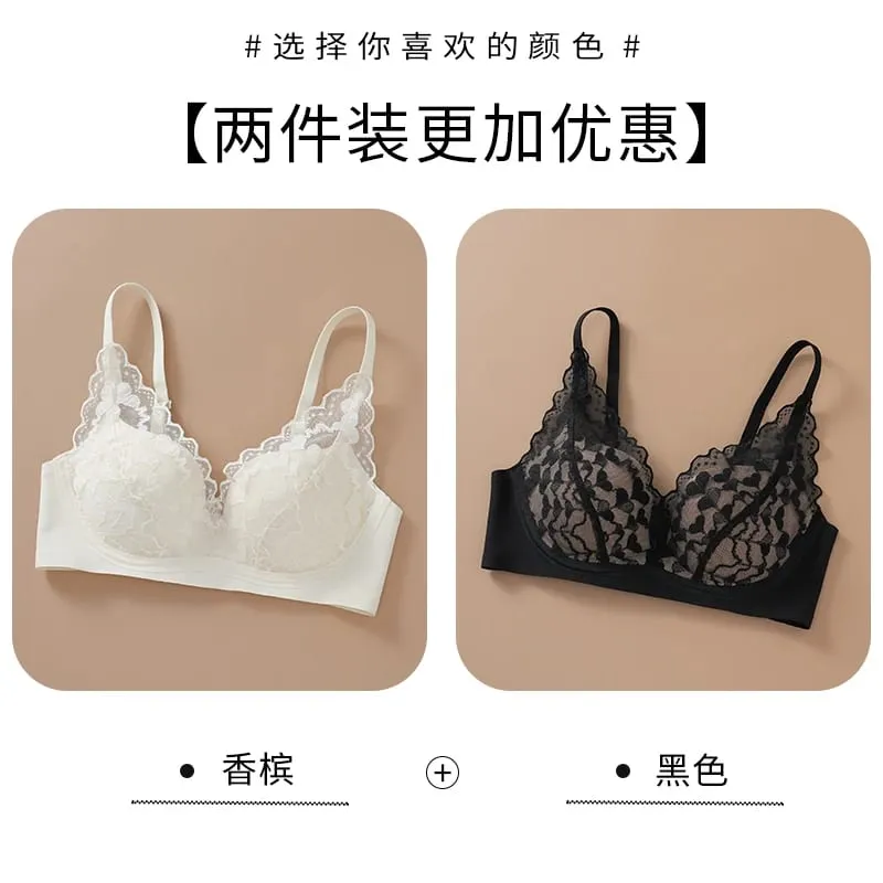 Japanese Sexy Spitze Büstenhalter ohne Bügel Push Up für kleine Brust Seitlich glättend Anti-Sagging Neu Bestseller MOYISU B — image 11