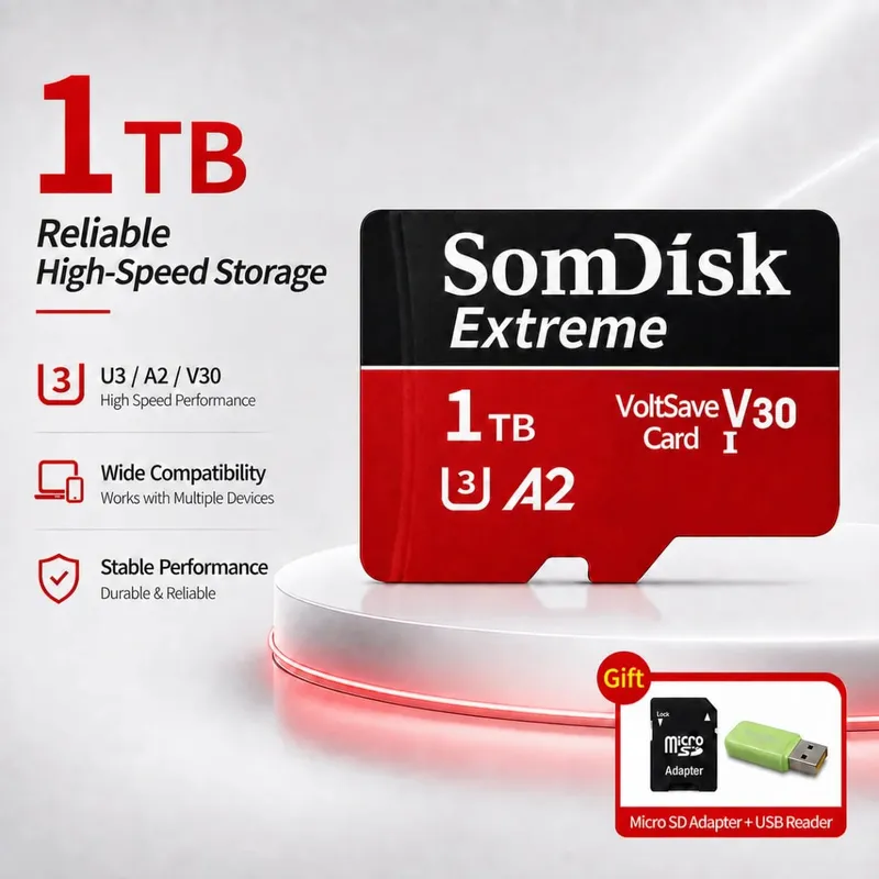 Micro TF/SD Card 512GB Large‑Capacity Memory Card 256GB 128GB SD Cards For Drone Dash Cam Tablet — image 9