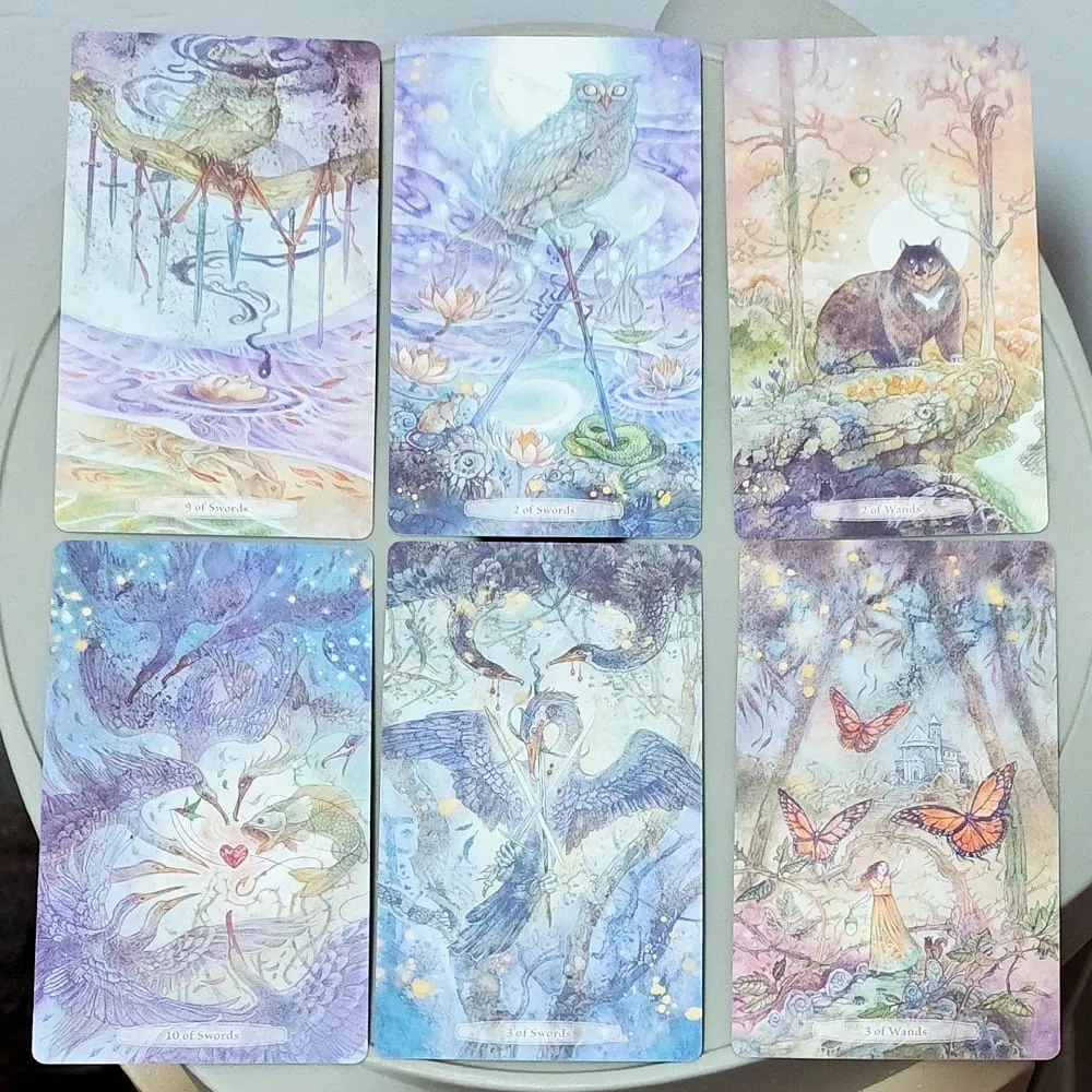 Verdance Tarot Deck in Rigid Box 78 Pcs Lyrical Nature-Inspired RWS Tarot Cards Double-embossed Cardstock 12*7cm — image 3