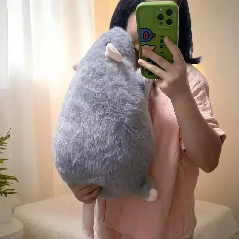 35/50/90cm Cartoon Flower Branch Rat Soft Oversized Animal Figure Cute Simulation Big Mouse Plush Toy Pillow Birthday Gift — image 6