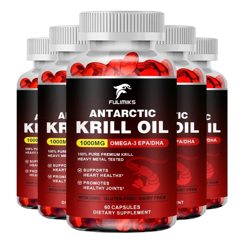 Pure Antarctic Krill Oil Supplement 1000mg Omega-3 with EPA/DHA Supports Heart Brain & Joints Health for Adults — image 11