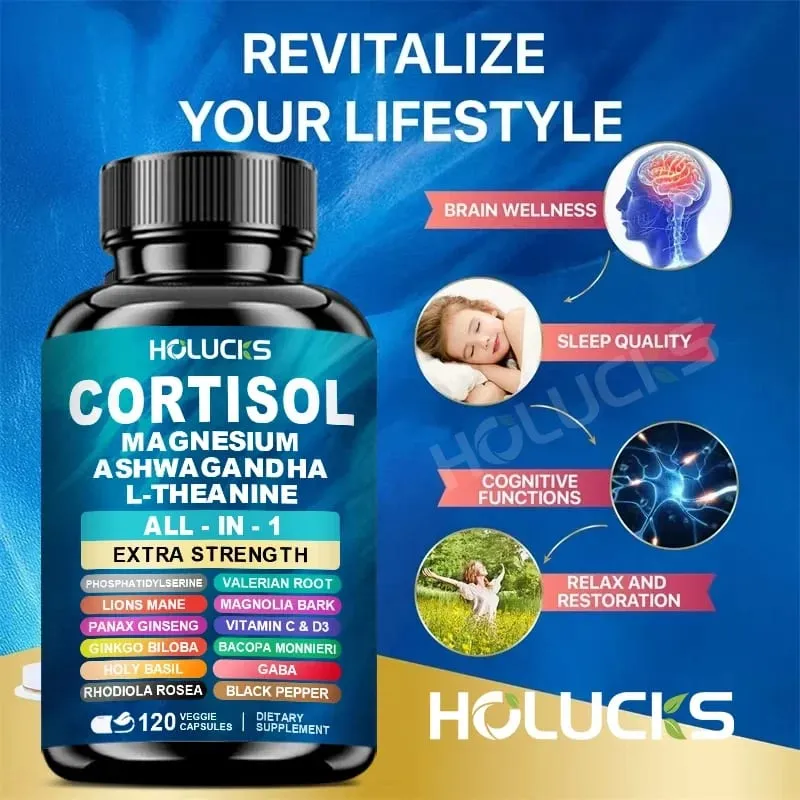 Achetez-en 1, obtenez-en 1 gratuitement ! Les capsules de cortisol de qualité supérieure soutiennent l'équilibre des hormones, réduisent les bouffées de chaleur et favorisent un sommeil réparateur, sans OGM.