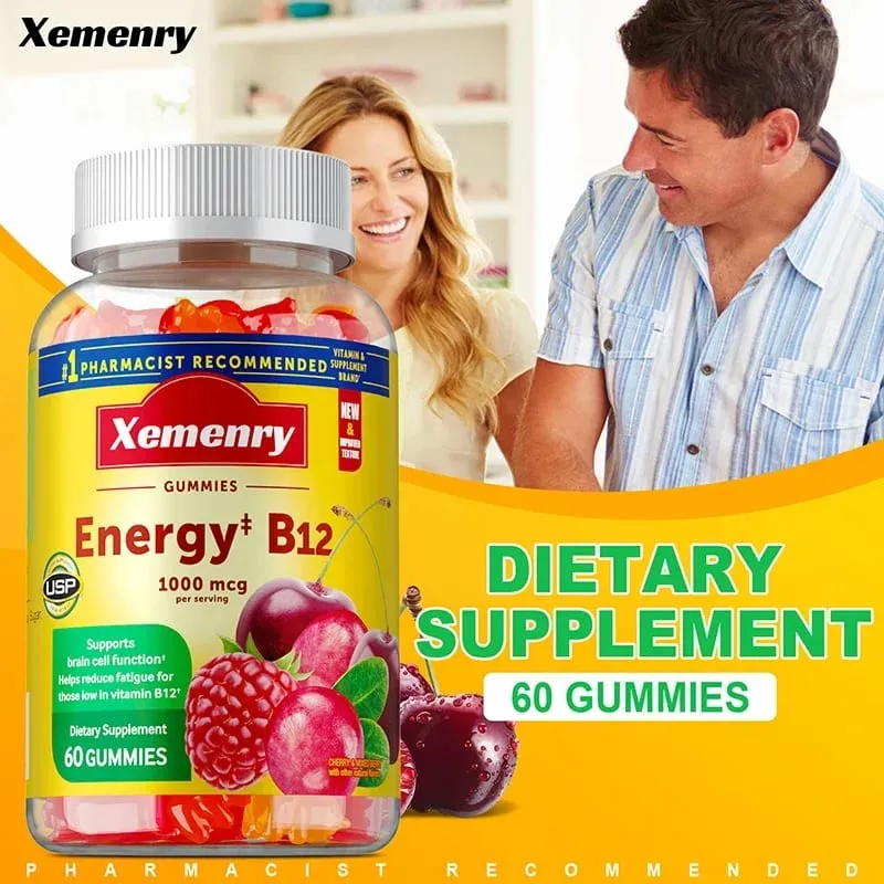 Vitamin B12 Gummies - It Helps Maintain Energy Boosts Metabolism and Supports Bones and The Immune System — image 6