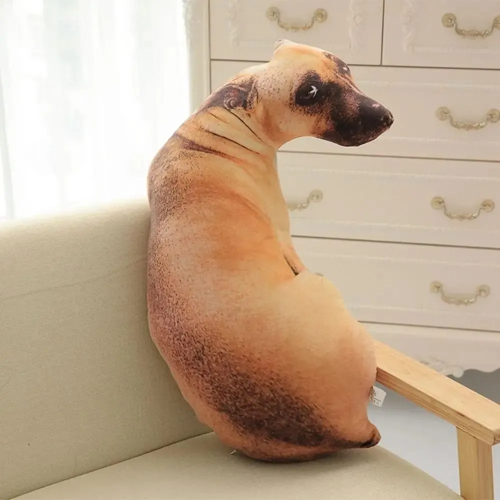 Hound 3D Lifelike Animal Throw Pillow Soft Dog Pillow Creative Cushion Home — image 6