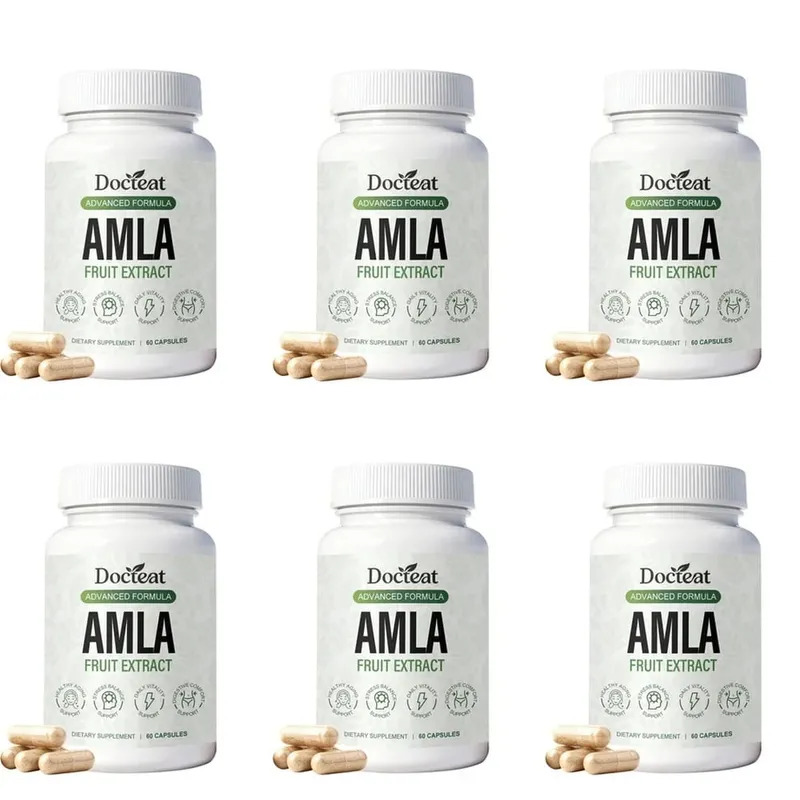 Docteat Amla Fruit Extract Capsules Immune Function Support Skin Health Support with Vitamin C B3 CoQ10 PQQ 60 Capsules — image 12