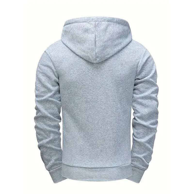 2025 Hot Sale Men's Hoodie Creative Diagonal Zipper Sweatshirts 2025 Autumn Winter Male Daily Casual Sporty Motorcycle Outwear — image 20