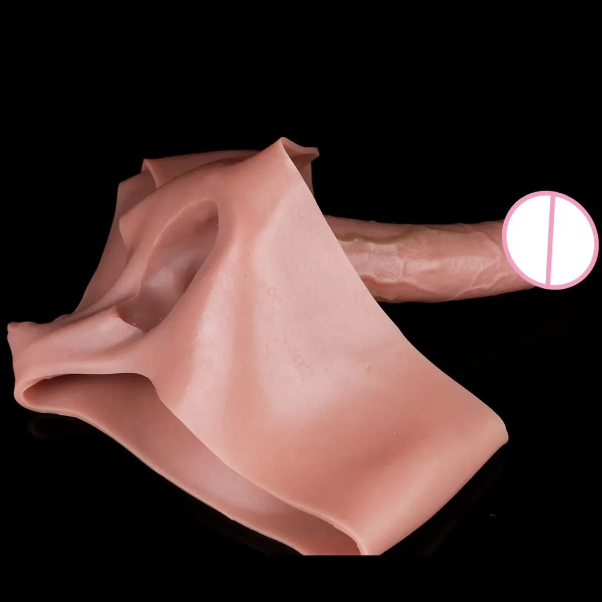 Gode ​​Long et creux à sangle pour homme, pénis Ultra réaliste, manches longues, pantalon, couverture de coq masculin, jouets sexuels