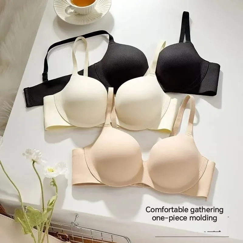 12CM Ultra Thick Push Up Bra for Small Chest Seamless Wireless Lift Anti-Sagging Bra Soft Support Invisible Bra Lingerie — image 3