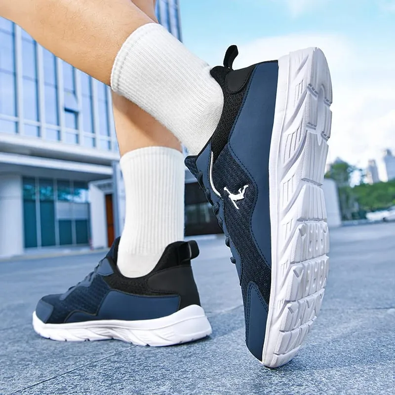 Men Sports Shoes Fashion Lace Up Daily Wear Anti Slip Running Shoes Rebound Cushioning Street Casual Sneakers for Men — image 5