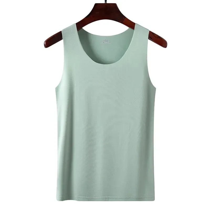 Summer Women Tank Tops Ice Silk Seamless Vest Female Thin Breathable Sleeveless Shirts Slim Camisoles Undershirts Black M-4XL — image 15