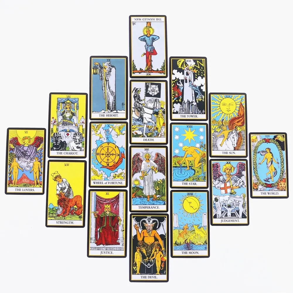 2026 Black Classic Tarot Cards Deck 78pcs Fortune-Telling Game Set with Guidebook for Family Gatherings and Board Games — image 4