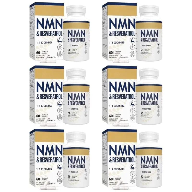 NMN & Resveratrol Capsules Antioxidant Complex Supplement with Black Pepper Extract 1100mg 60 Capsules — image 7