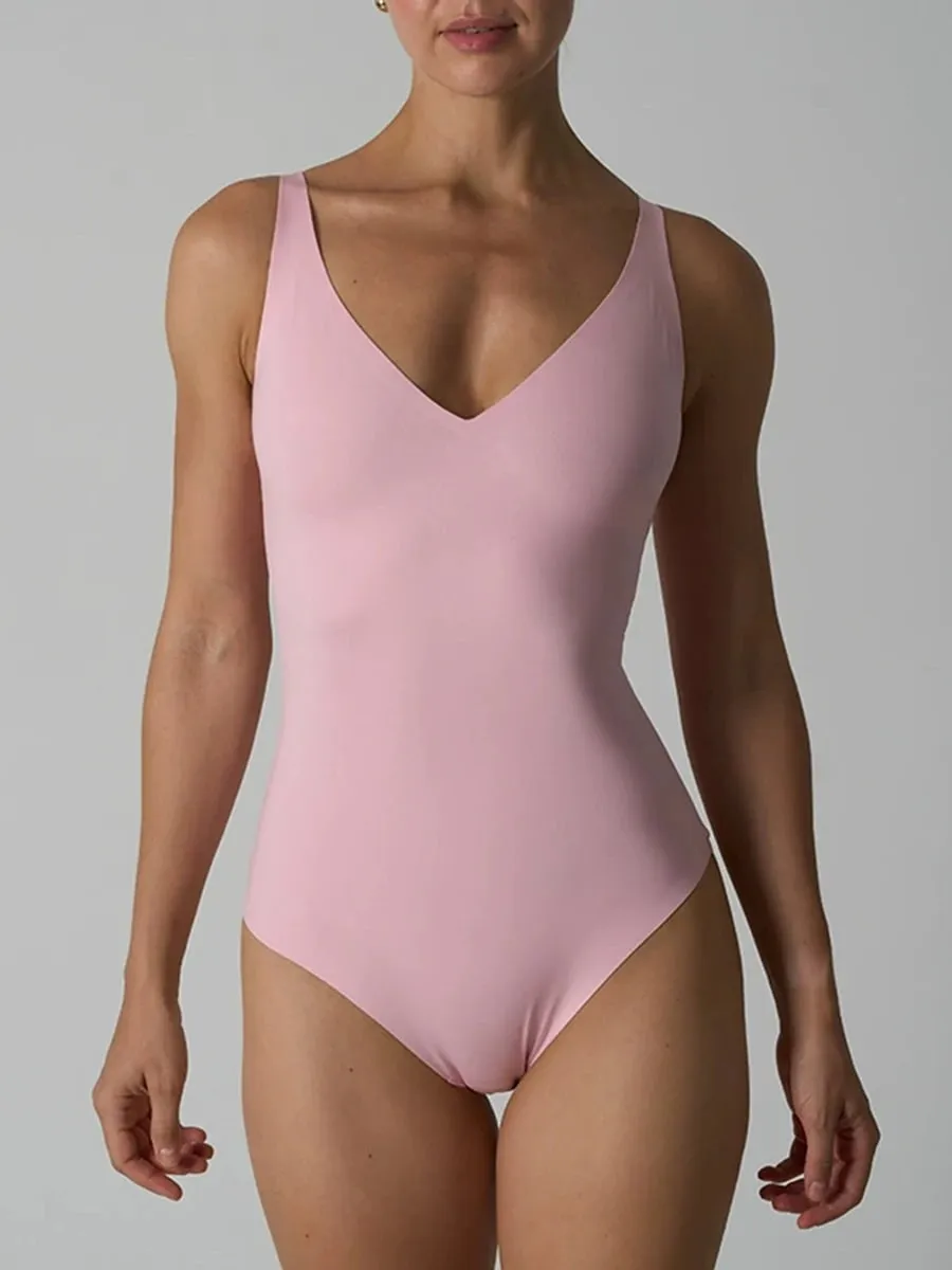 Seamless Shapewear Bodysuit Woman Solid Ultra-Thin U-Back Bodysuit Female High Elasticity Slim Camisole One-Piece Underwear New — image 13