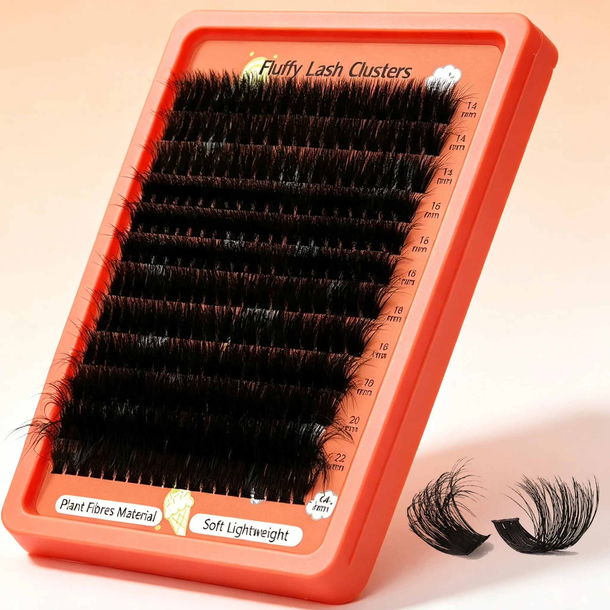 Cluster Lashes D Curl Mixed Length Dramatic Volume DIY Eyelash Extensions Soft Reusable Fake Lashes For Beginners Eye Makeup — image 3