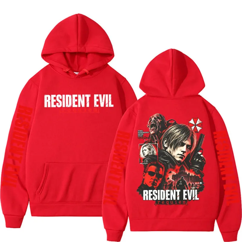 Leon Kennedy Resident Evil Requiem Merch Sweatshirts Men Women Casual High Quality Fleece Hoodie Harajuku Classic Gothic Hoodies — image 11