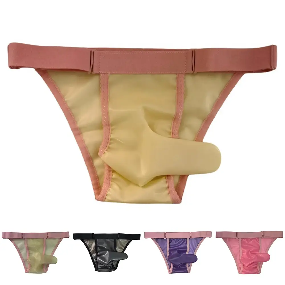 DJ Club Show Latex Underpants Costume Show Brand New Condition Comfortable Fit Fitted T-Briefs For Costume Events — image 2
