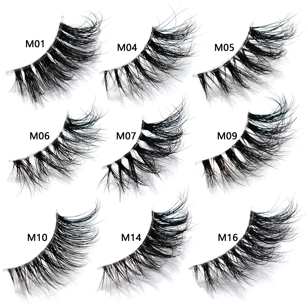 Bulk Items 10/30/60/100 Pairs Mink Half Lashes Natural Long Fluffy Wispy Half False Eyelashes Extension Lightweight Short Lashes