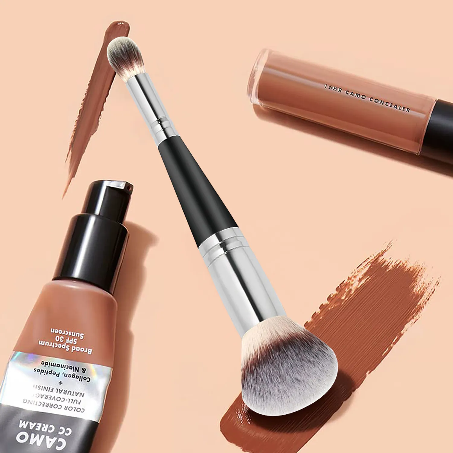 Custom Logo Makeup Brushes Large Powder Foundation Make up Brushes Cruelty Free Concealer Makeup Brush Wholesale Bulk 20pcs/lot — image 5