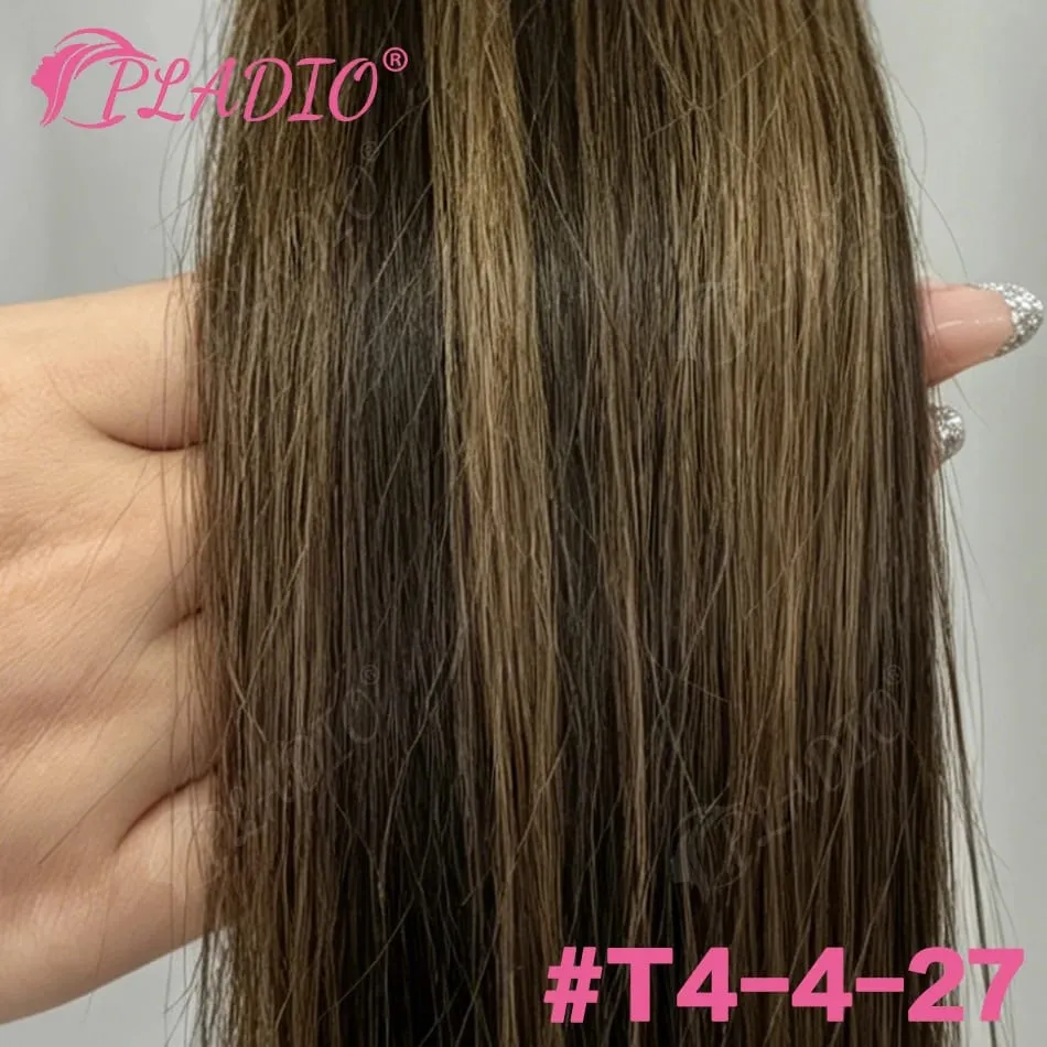 100% Human Hair Tape in Extensions 20Pcs 50g Remy Skin Weft Seamless Invisible Silky Straight Thick Ends for Wedding Women — image 1