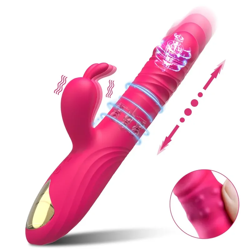 Thrusting Rabbit Vibrator for Women Vagina Dlido Vibrator G-Spot Clitoris Stimulator Female Masturbation Sex Toy for Women — image 16