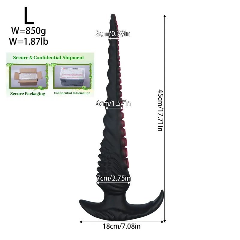 Super Long Huge Anal Plug Fantasy tentacle Anal trainer Dilator Plugs Thick dildo Big Butt Plug Sex Toys for Women Men butt plug